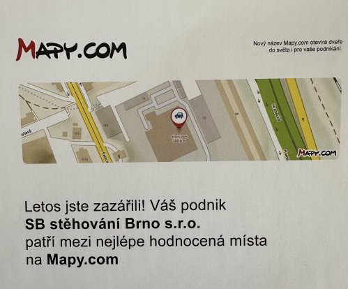 Hodnocení na Mapy.com 2025