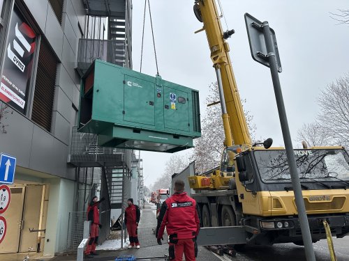 nakládka klimatizační jednotky 4 tuny