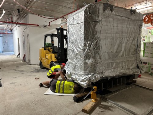 stěhování a ustavování autoklávů 6 tun 