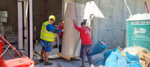 stěhování výměníku 190 kg