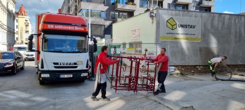 stěhování svařené konstrukce rozvodů